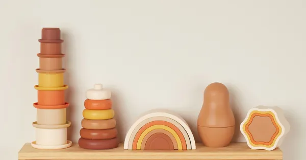 Bieco - Silikónová skladacia matrioška - Chocolate Bliss