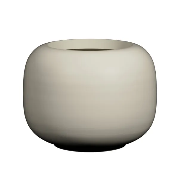 Pottery Pots Kvetináč Sphere Low, hodvábne biela, viac veľkostí - Potterypots Velikost: M - ⌀ 53,5, v. 40,4 cm