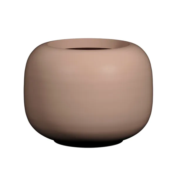 Pottery Pots Kvetináč Sphere Low, púdrovo ružová, viac veľkostí - Potterypots Velikost: S - ⌀ 45,6, v. 34,4 cm