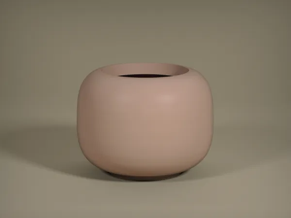 Pottery Pots Kvetináč Sphere Low, púdrovo ružová, viac veľkostí - Potterypots Velikost: S - ⌀ 45,6, v. 34,4 cm