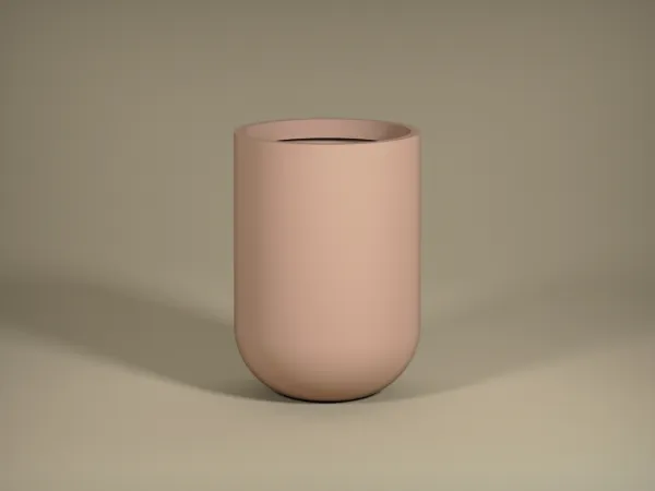 Kvetináč Zenith, púdrovo ružová, viac veľkostí - Pottery Pots Velikost: S - ⌀ 39, v. 55 cm