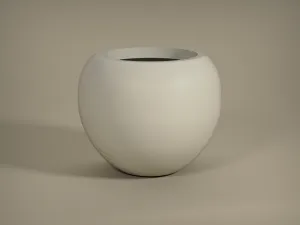 Pottery Pots Kvetináč Stream, hodvábne biela, viac veľkostí - Potterypots Velikost: M - ⌀ 57, v. 46,8 cm