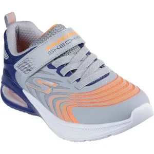 Skechers MICROSPEC MAX ADVANCE Detská voľnočasová obuv, sivá, veľkosť