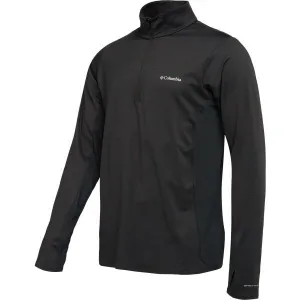 Columbia THREE PITCH HALF ZIP Pánske tričko, čierna, veľkosť