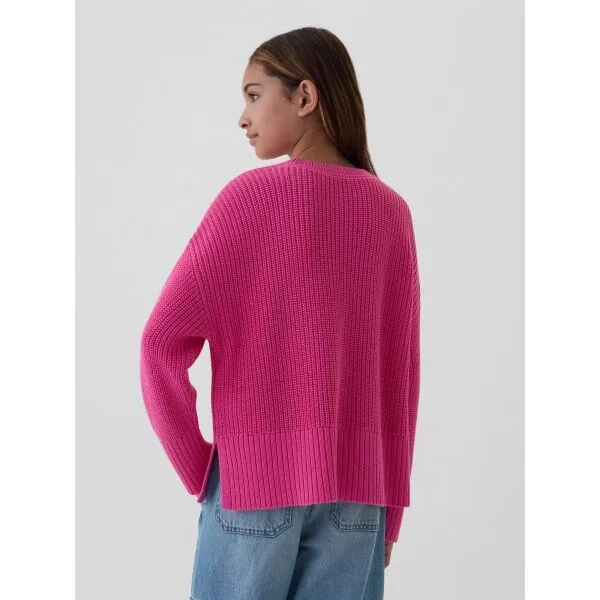 GAP BOXY CREW Dievčenský sveter, ružová, veľkosť