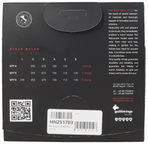 Galli BASS BLACK NYLON 5-Strings  G77-5