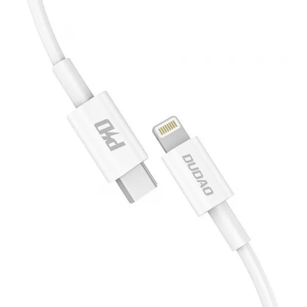 Dudao kábel USB-C - Lightning, 18 W Power Delivery 1 m, biely (L6X white)