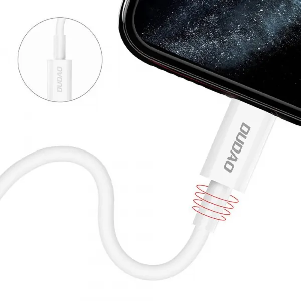 Dudao kábel USB-C - Lightning, 18 W Power Delivery 1 m, biely (L6X white)