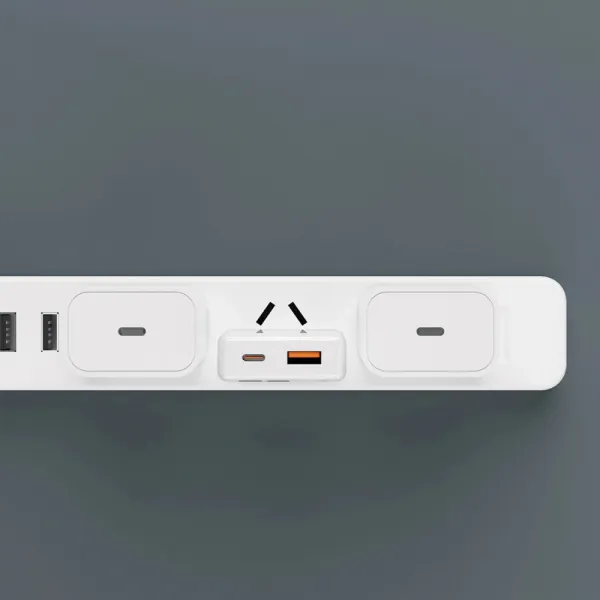 Dudao GaN nabíjačka 30W USB / USB-C + kábel USB-C - USB-C, A30EUT, biela