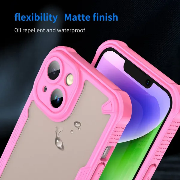 ArmorShield Hybrid Case, iPhone 14, ružový