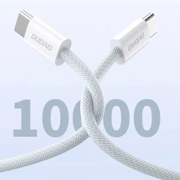 Dudao L6C kábel USB-C - USB-C, PD 30W, 2 m, svetlomodrý