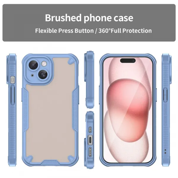 ArmorShield Hybrid Kryt, iPhone 15, modrý
