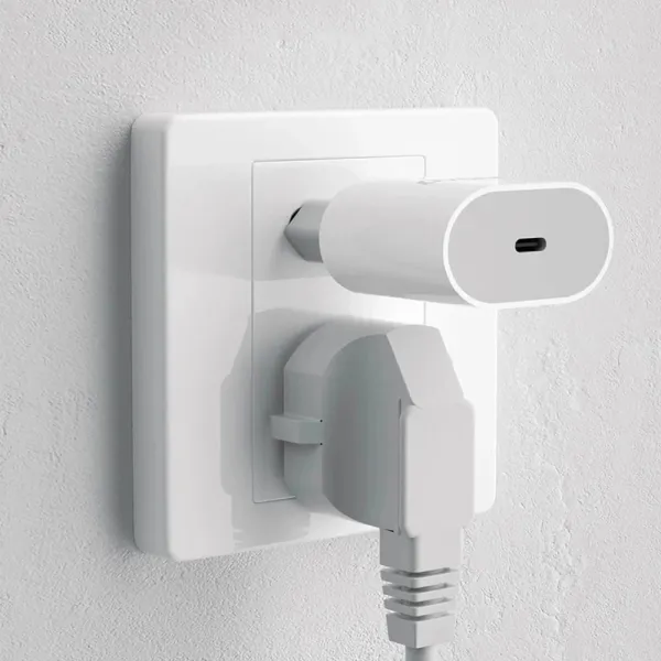 Dudao A14EU nabíjačka USB-C, PD 20W + kábel USB-C - USB-C, biela