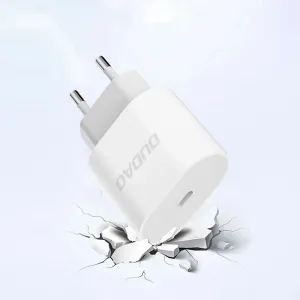 Dudao A14EU nabíjačka USB-C, PD 20W + kábel USB-C - USB-C, biela