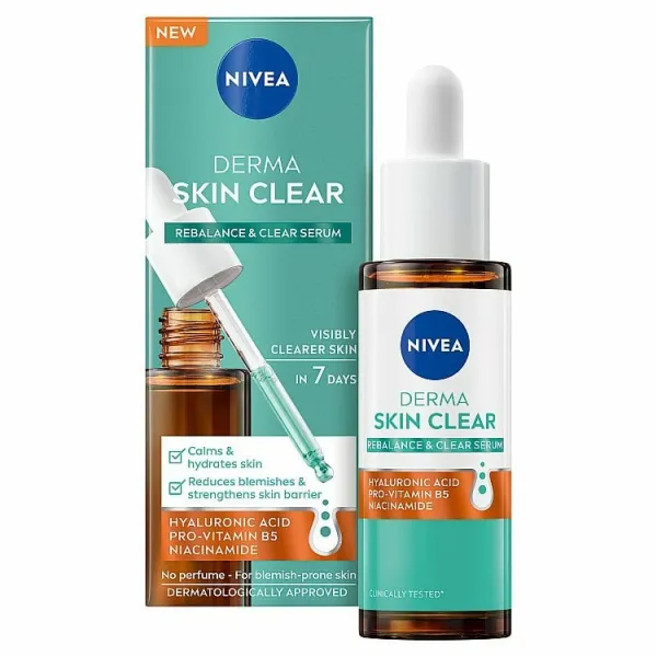 NIVEA Derma Skin Clear obnovujúce pleťové sérum pre problematickú pleť 30 ml