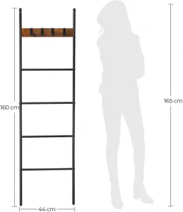 5-úrovňový rebríkový stojan na uteráky LLS016B01