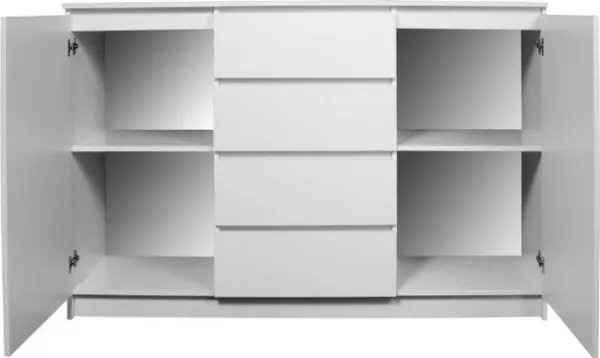 Ak furniture Komoda Tove K 160,4 cm biela matná