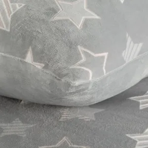 Posteľná súprava FLANO 4 strieborná / béžová