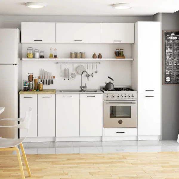 Ak furniture Kuchyňská skříňka OLIVIE 40x205 cm bílá mat