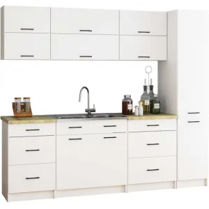 Ak furniture Kuchyňská skříňka OLIVIE 40x205 cm bílá mat