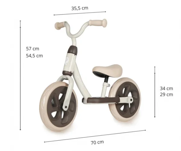 QPLAY Odrážadlo Trainer Beige, vek 2-4 roky