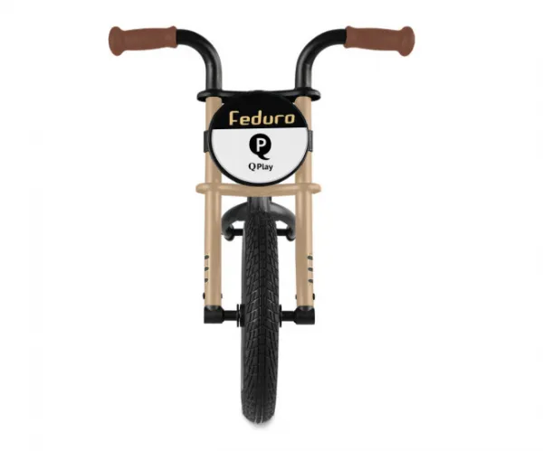 QPLAY Odrážadlo Feduro Black/Golden, vek 3-6 rokov