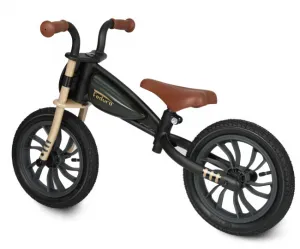 QPLAY Odrážadlo Feduro Black/Golden, vek 3-6 rokov