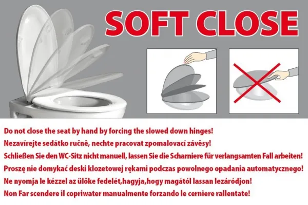 KERASAN - WALDORF WC sedátko, Soft Close, čierna mat/chróm 418831