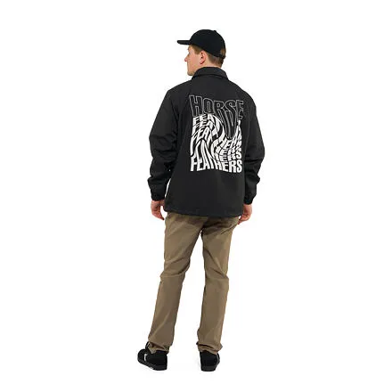HORSEFEATHERS Bunda Chuck - distort BLACK velikost M