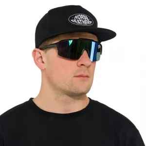 HORSEFEATHERS Cyklistické okuliare Recoil - matt black/mirror green BLACK
