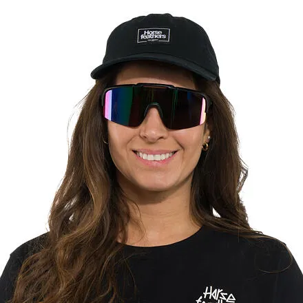 HORSEFEATHERS Cyklistické okuliare Recoil - matt black/mirror green BLACK