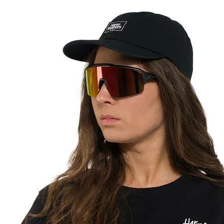 HORSEFEATHERS Cyklistické okuliare Recoil - matt black/mirror red BLACK