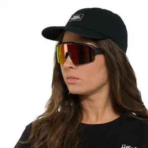 HORSEFEATHERS Cyklistické okuliare Recoil - matt black/mirror red BLACK