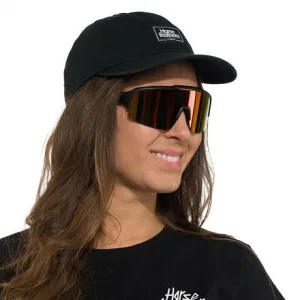 HORSEFEATHERS Cyklistické okuliare Recoil - matt black/mirror red BLACK