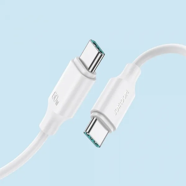 Joyroom A9 kábel USB-C - USB-C, PD, QC, 60W, 3A, 1m, biely