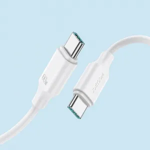 Joyroom A9 kábel USB-C - USB-C, PD, QC, 60W, 3A, 1m, biely