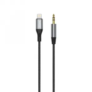 Dudao L11PRO Audio kábel Lightning - Mini jack 3,5 mm, 1 m, sivý