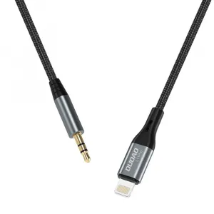 Dudao L11PRO Audio kábel Lightning - Mini jack 3,5 mm, 1 m, sivý