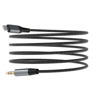 Dudao L11PRO Audio kábel Lightning - Mini jack 3,5 mm, 1 m, sivý