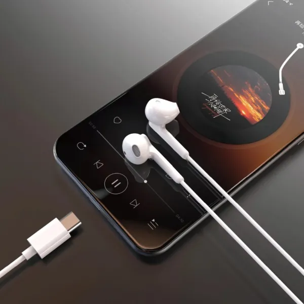 Dudao X3C slúchadlá do uší USB-C, biele (X3C)
