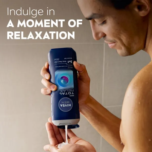 NIVEA MEN Total Relax relaxačný sprchový gél pre mužov 250 ml