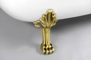 POLYSAN - RETRO voľne stojaca vaňa 158x76x71cm, nohy bronz, biela 37132