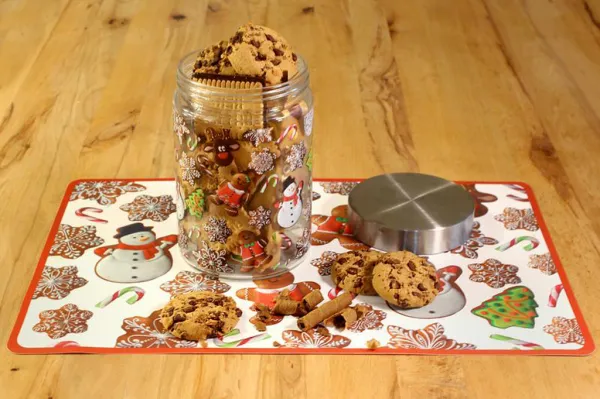 Skleněný hrnček TORO 350ml perníčky