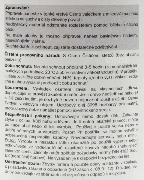 OSMO Údržbový olej 2,5 l 3098 - bezfarebný protišmykový polomat