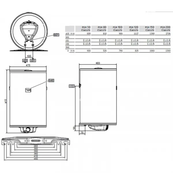 Stiebel Eltron PSH 80 Classic Ohrievač vody