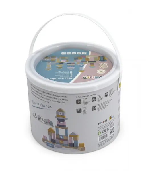 Drevené kocky Viga 44010 PolarB 60 ks