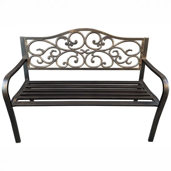 Ak furniture Zahradní lavička IRGA hnědá