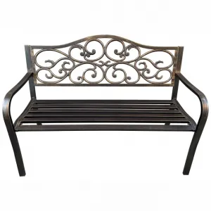 Ak furniture Zahradní lavička IRGA hnědá