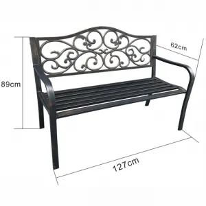 Ak furniture Zahradní lavička IRGA hnědá