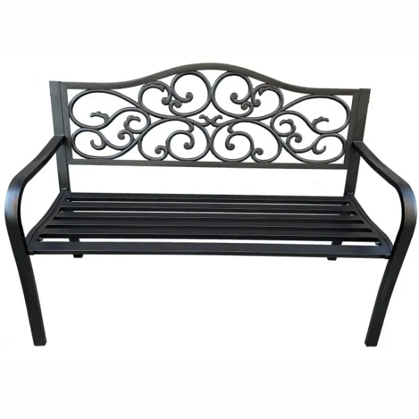 Ak furniture Zahradní lavička IRGA černá